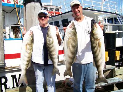 Mitch Jevic and Billy Yurkovitch with their limit catch.